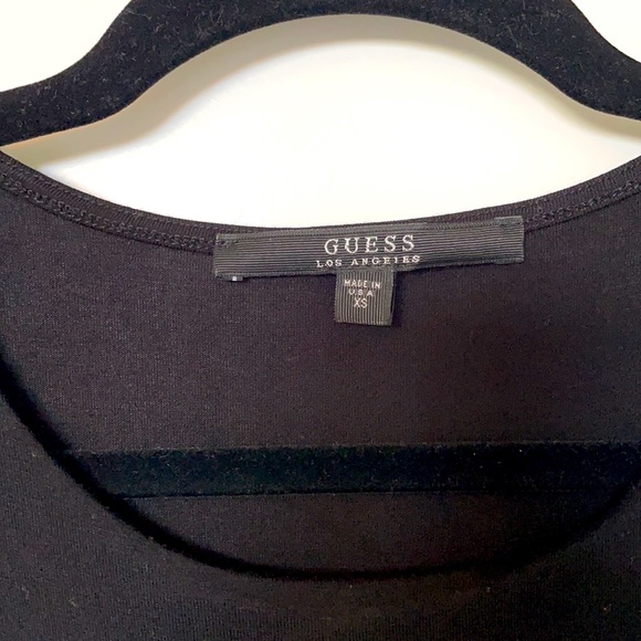 Black Guess Top with Zipper Detail - Picture 5 of 5